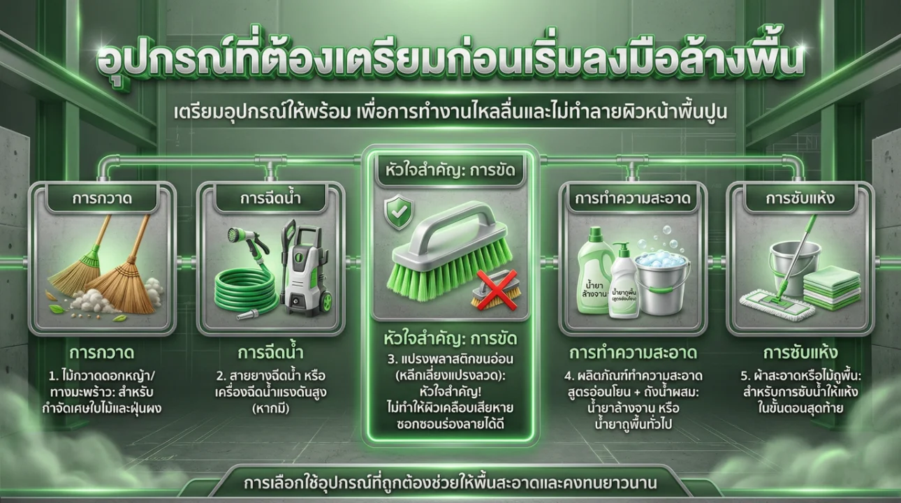 การดูแลรักษาคอนกรีตพิมพ์ลาย