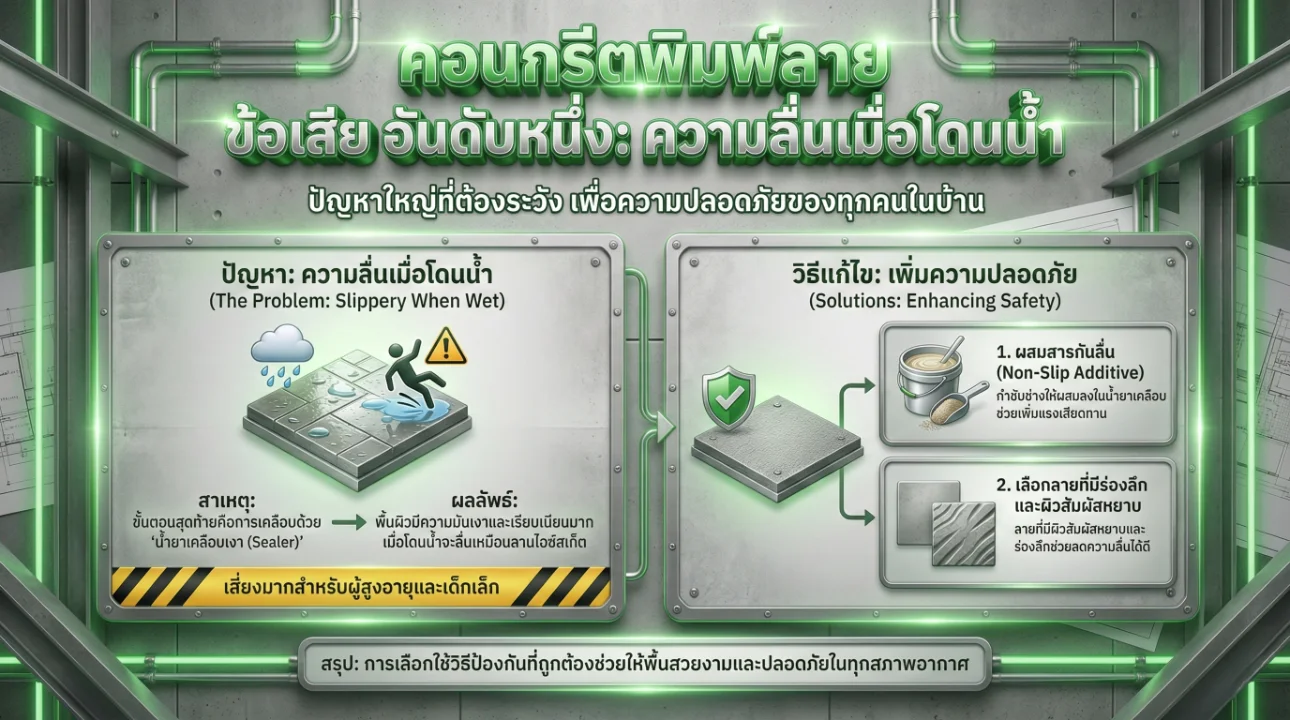 พื้นคอนกรีตพิมพ์ลาย ราคา