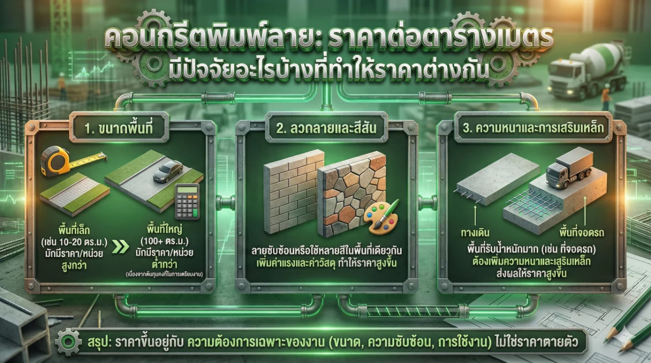 รับทำคอนกรีตพิมพ์ลาย