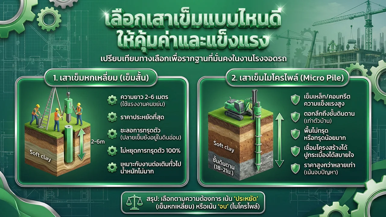 เสาเข็มหกเหลี่ยม ราคา