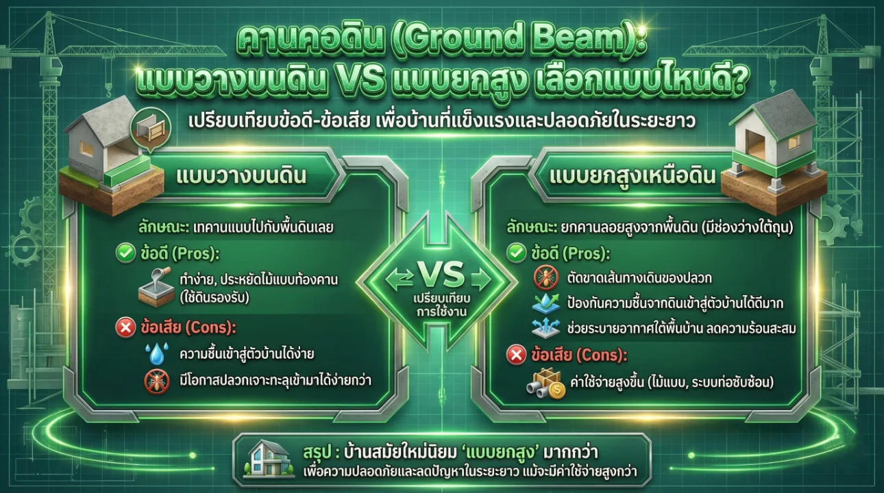 แบบคานบ้านชั้นเดียว