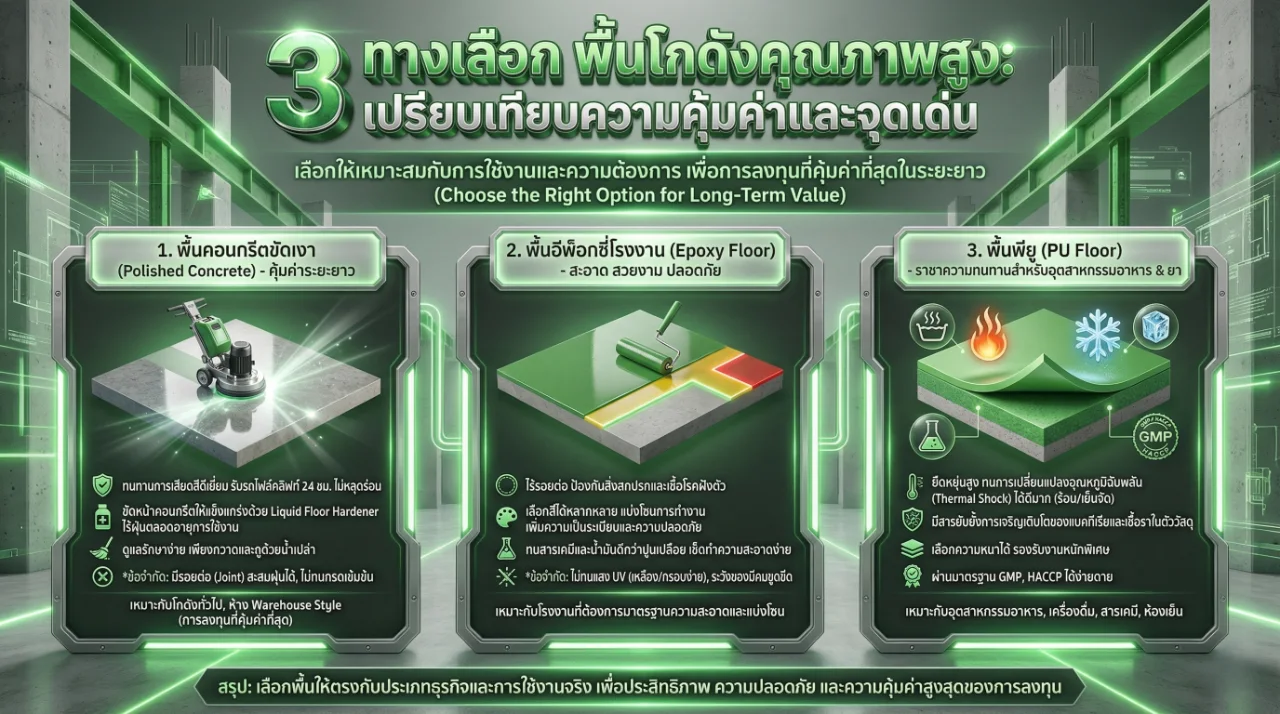 พื้นคอนกรีตขัดเงา