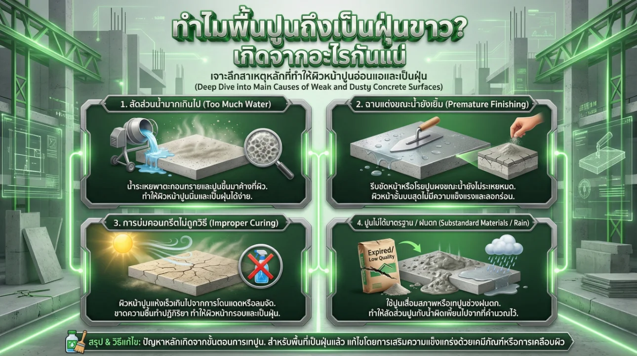 พื้นคอนกรีตลอกร่อน