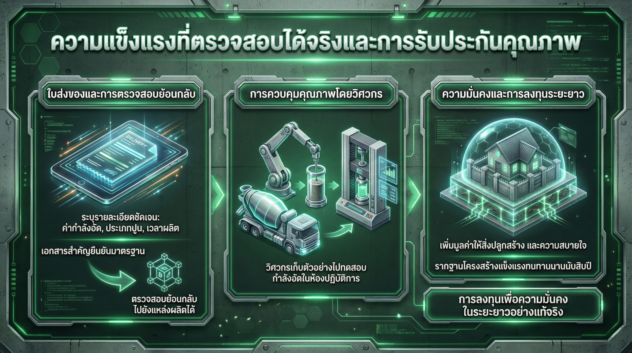 รากฐานโครงสร้างแข็งแรงทนทาน